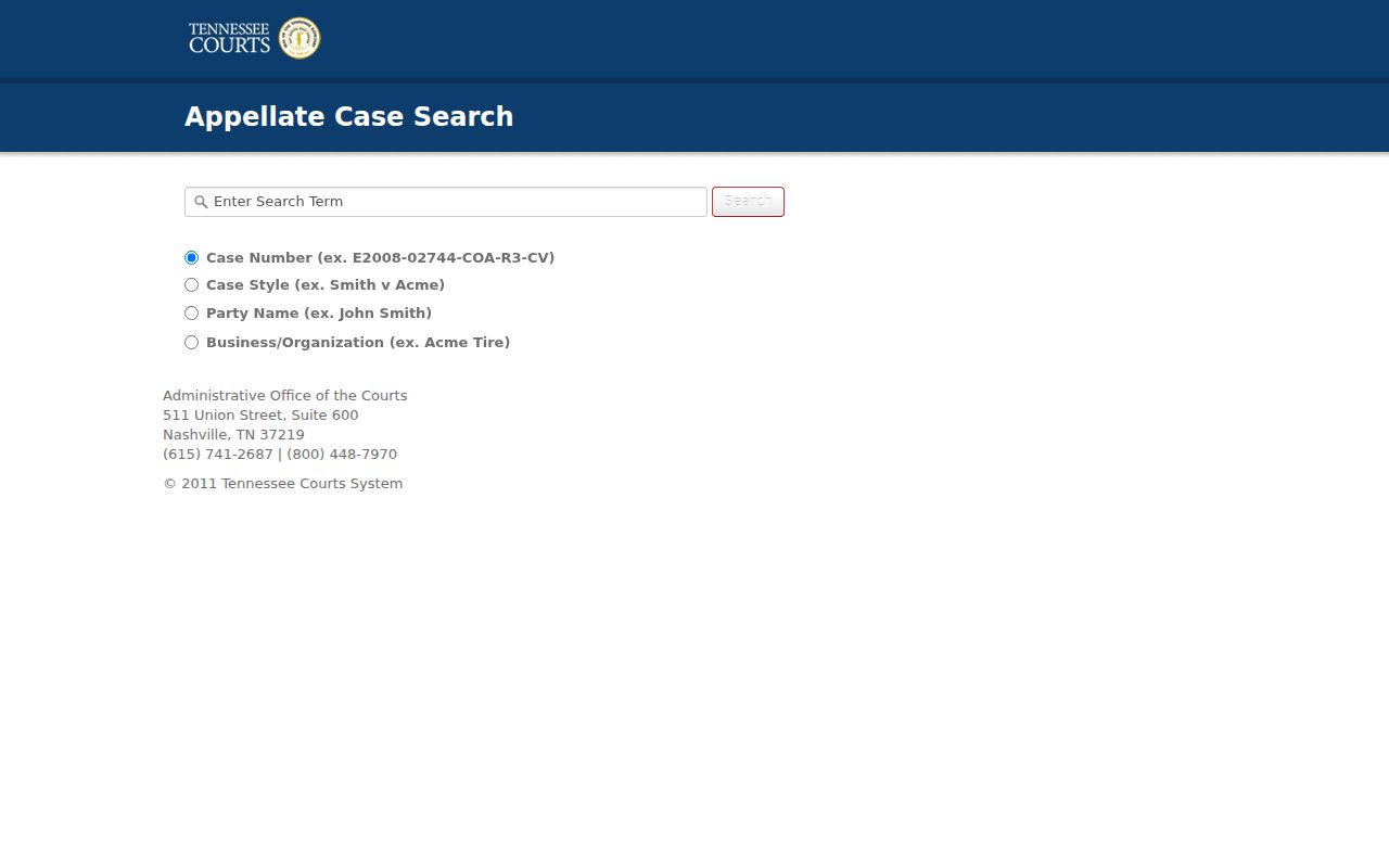 Chattanooga people search in Tennessee appellate records