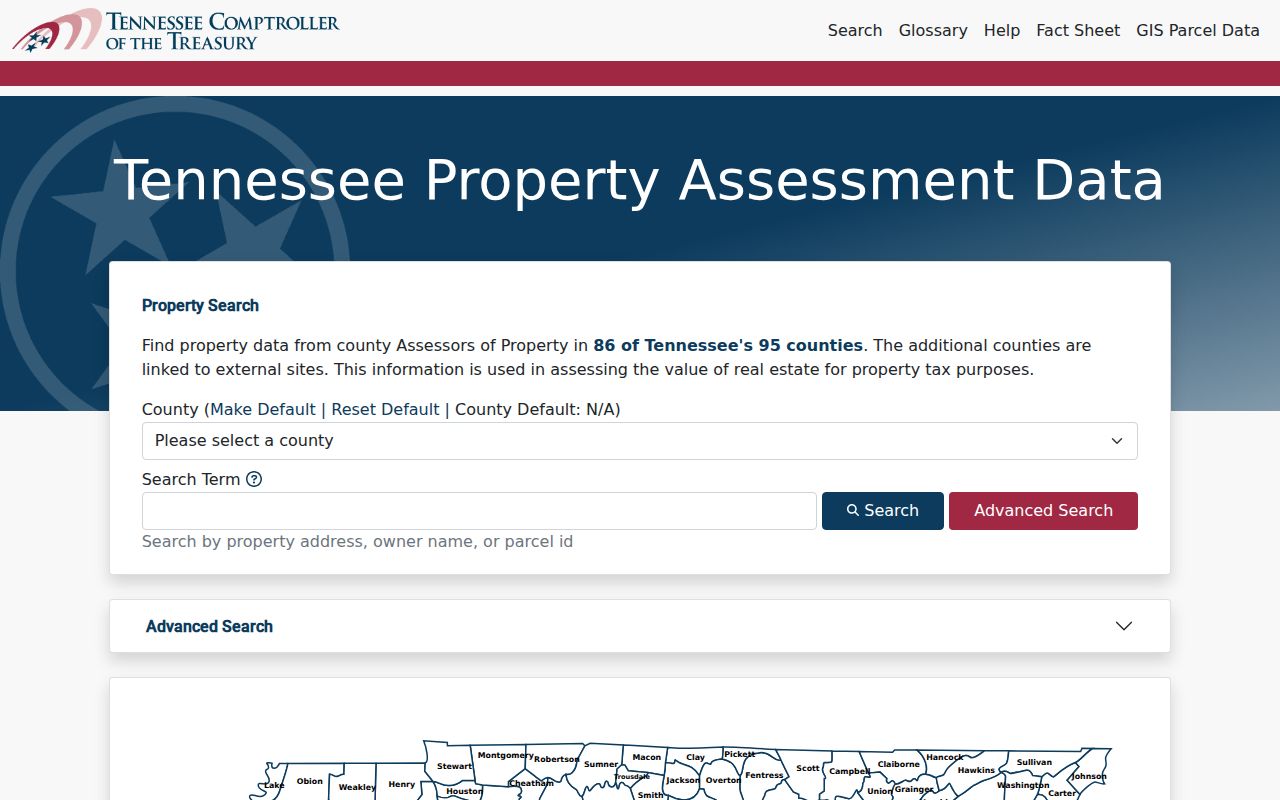 Chattanooga people search fields in Tennessee property records