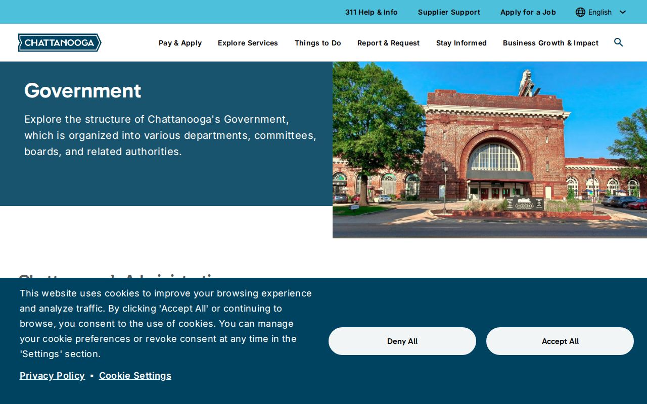 Chattanooga people directories government department and leadership directory